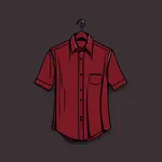 dark crimson dress shirt image